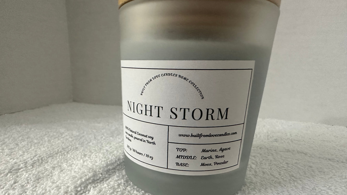 Night Storm-Scented Candle- Home Collection